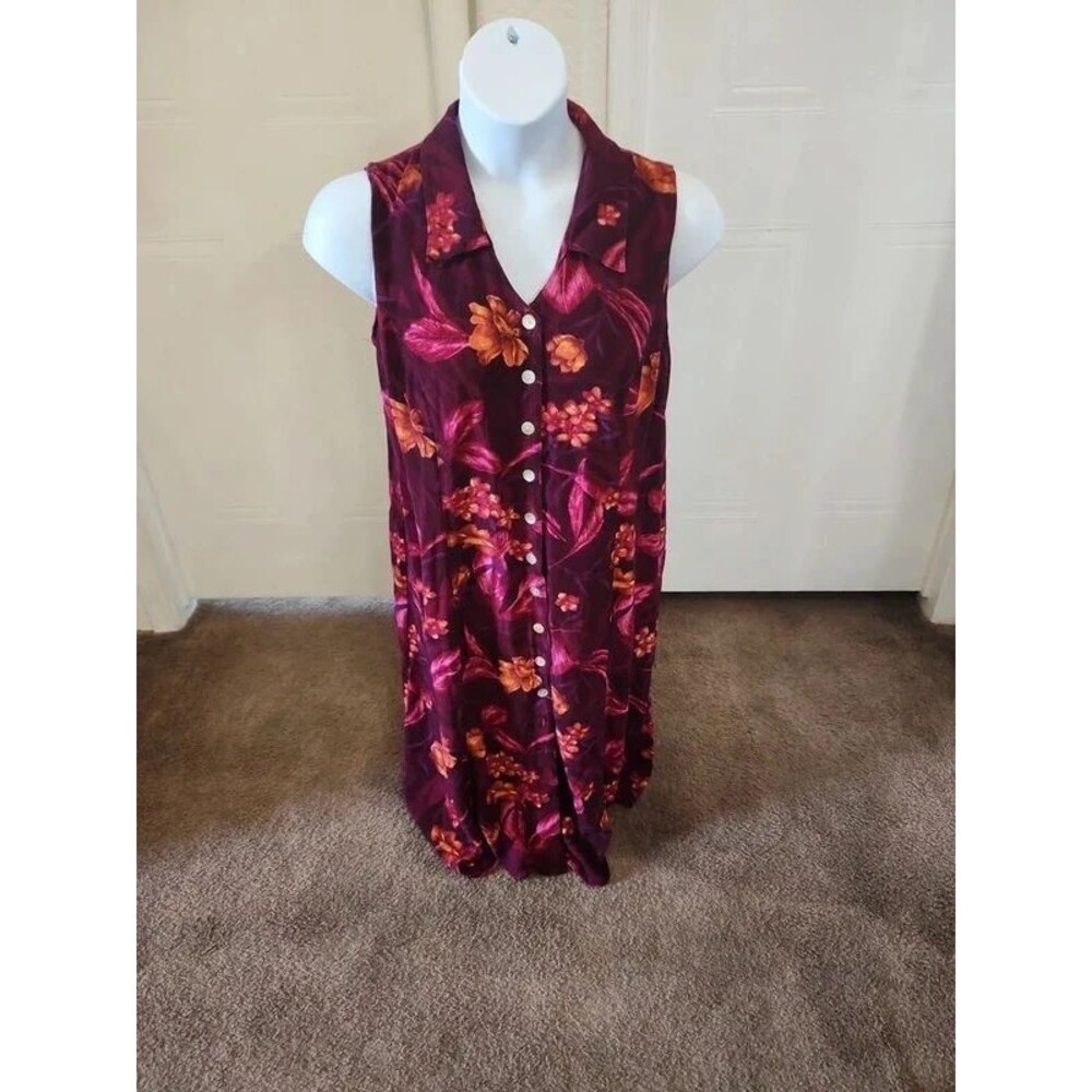 SL fashion floral Hawaiian print summer dress SZ 22W